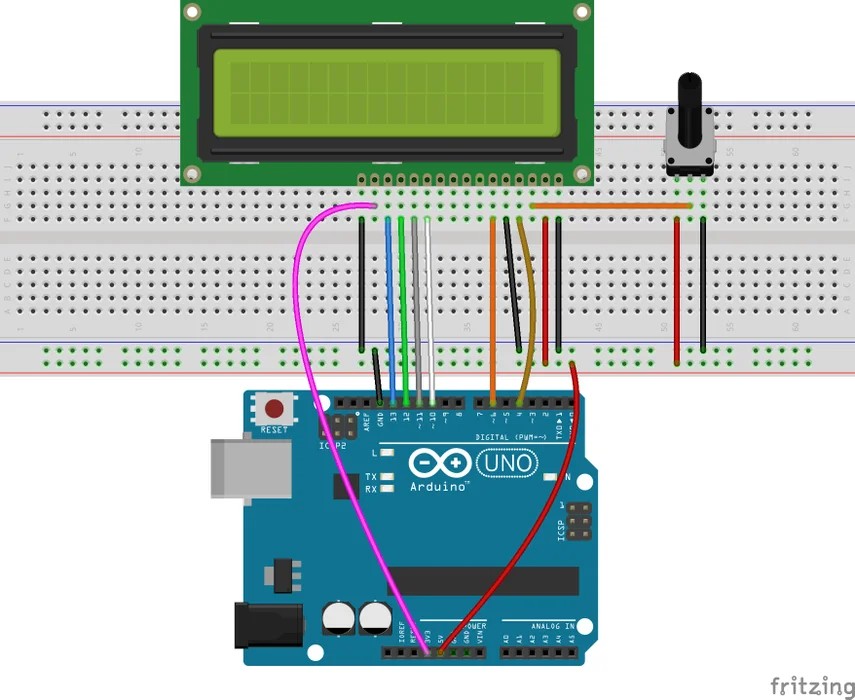 LCD wiring diagram